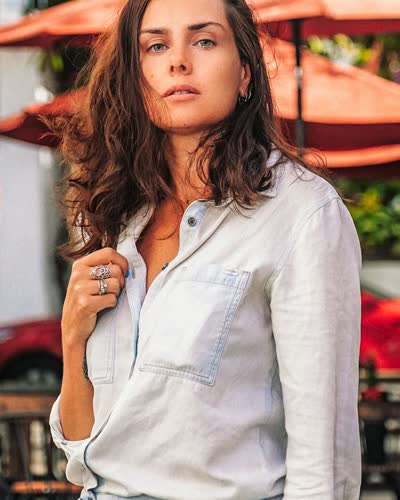 Women's White Linen Shirt