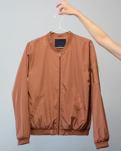 Men's Tan Bomber Jacket
