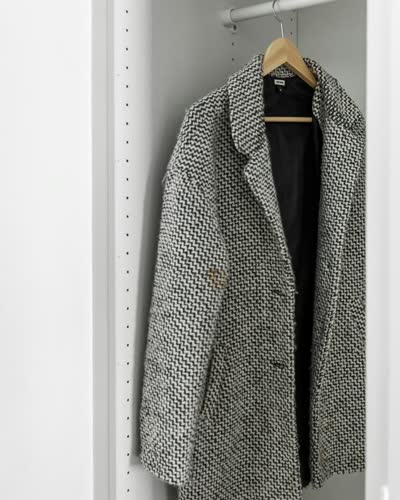 Women's Grey Wool Coat