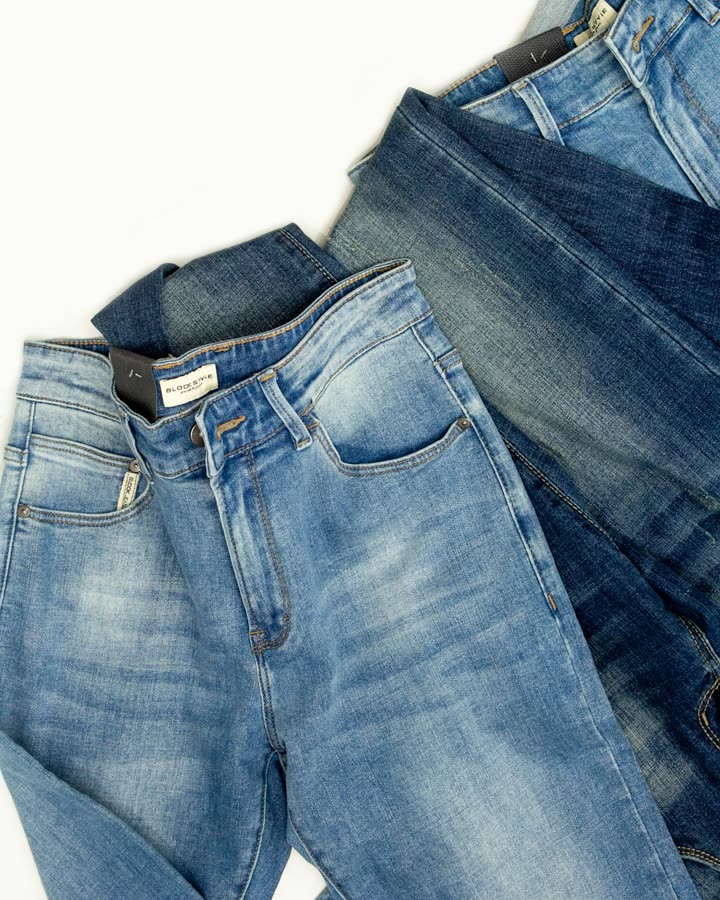 Women's Blue Wide Leg Jeans