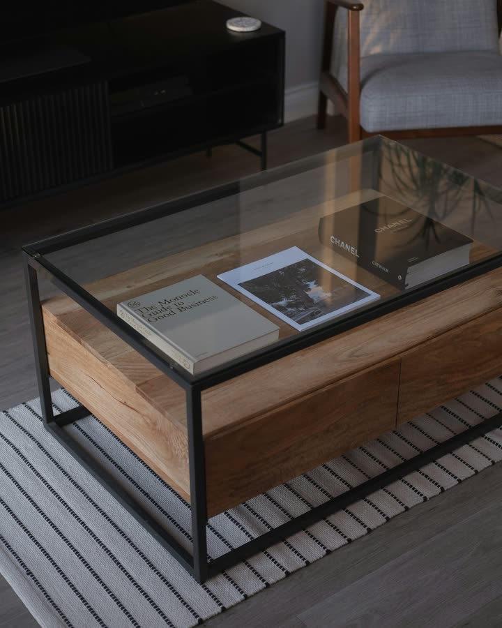Glass Top Coffee Table